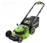 Greenworks 48V (24V x 2) Tondeuse à gazon sur batterie autopropulsée, largeur de coupe 46 cm, jusqu’à 440 m², réglage central de la hauteur de coupe en 8 positions, sans batterie ni chargeur - LM4602S