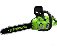 Greenworks Tronçonneuse à Batterie Moteur Sans Balais, Longueur des barres 14-Pouces (35 cm), Vitesse 20 m/s, 3,7 kg, Graisseur Automatique,SANS Batterie 24V Ni Chargeur, Garantie 3 Ans-GD24X2CS36