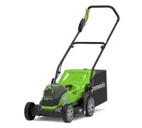 Greenworks 48V (2x24V) Tondeuse à Gazon Sans Fil pour Pelouses Jusqu'à 420m², Largeur de Coupe 36 cm, Sac de 40L, SANS Batteries et le Chargeur, Garantie 3 Ans, G24X2LM36