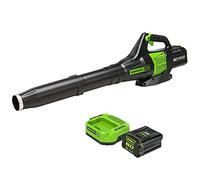 Greenworks 80 V (150 MPH / 500 CFM / 75+ outils compatibles) Blower à feuilles axiales sans fil, batterie 2,0 Ah et chargeur inclus