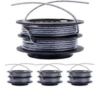 Greenworks Bobine de Fil Double, Longueur Totale de 4,8 Mètres, Diamètre du Fil de 2 mm, pour Coupe-Bordures GD40BC GD40BCB Séries (Lot de 4)