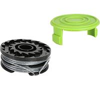 Greenworks Bobine Double Fil avec Carter de Protection, Fil de 2mm de Diamètre, 6m de Fil par Bobine pour 40V Coupe-bordures G40LT G40LTK2 G40LTK2x