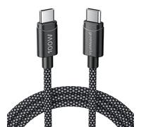 Greenworks Câble USB C 100 W 1M Chargeur Rapide Nylon Tressé Compact pour MacBook Pro/Air, iPad Pro, Galaxy S24/23, iPhone, Pixels,Garantie 3 Ans,ACB1CCA