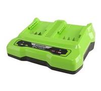 Chargeur à double emplacements 24V 2A Greenworks G24X2UC2