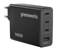 Greenworks Chargeur USB-C 140 W ，Chargeur Rapide PPS, Bloc d'alimentation Compact pour MacBook Pro/Air, iPad Pro, Galaxy S24/23, iPhone, Pixels,Garantie 3 Ans,AP140EB