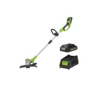 GREENWORKS Coupe-bordures electrique G24LT30MK2 - 24 V - 1 batterie + 1 chargeur - Vert Greenworks Tool