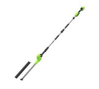 Greenworks Ébrancheur télescopique 51 cm sans Fil, Lames Acier Doubles Action 28 mm, 3200 TR/Min, portée 2,7 m, Chargeur Rapide 2A Inclus, léger 3,15 kg, tête articulée 6 Positions