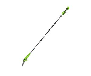 Greenworks Élagueuse sur perche sans fil 24 V 20 cm, longue portée de 2,68 m pour l'élagage des arbres, tronçonneuse électrique avec lubrification automatique, vitesse de chaîne de 6,7 m/s, outil seul