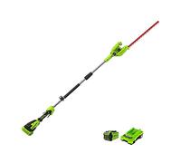 Taille-haies 51 cm GREENWORKS 40V - Sur perche - 1 batterie 2.0 Ah - 1 chargeur - G40PHAK2