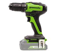 Greenworks GD24DD35 Perceuse Visseuse Sans Fil avec Moteur SANS BALAIS 0-1450 tr/min, 2 Engrenages, Couple de 35 Nm, SANS Batterie 24V 2Ah et Chargeur, Sac, Garantie de 3 Ans