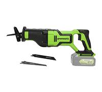 Greenworks GD24RS Scie Sabre Sans Fil avec Moteur Sans Balais, Scie Alternative, 2700spm, Longueur de Coupe de 28mm, SANS Batterie Ni Chargeur 24V, Garantie 3 Ans