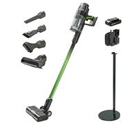 Greenworks GD24SVK4S Aspirateur sans Fil, Puissance Élevée, Autonomie de 45 min, Filtre Hepa, Outil pour Poils d'Animaux, 3 Niveaux de Puissance, Batterie 24V 4Ah, Chargeur sur Socle, Garantie 3 Ans