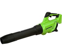 Greenworks GD40AB Souffleur à Batterie Axial de Feuilles Mortes Sans Fil, Régulateur de Vitesse, Moteur Sans Balais, 210km/h, 15,6 m³/min, Fonction Turbo, SANS Batterie Ni Chargeur 40V, Garantie 3 Ans