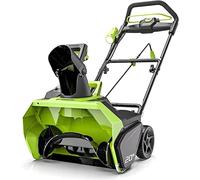 Greenworks GD40ST Souffleuse à Neige Mono-Étagée Sans Fil Moteur Sans Balai, Trajectoire Déblaiement 51 cm, Profondeur 30 cm, 1900 tr/min, Rotation à 180° SANS Batterie Ni Chargeur 40V, Garantie 3 Ans