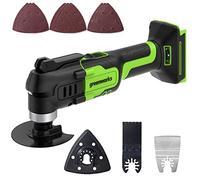 Greenworks Outil multifonction 24V G24MT (Li-Ion 24V 18000 oscillations par minute, arc d'oscillation 3°, vitesse variable, changement de lame sans outil, lampe LED, sans batterie ni chargeur)