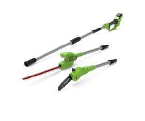 Greenworks POWERALL 24V Élagueuse & taille-haie sur perche - Sans batterie