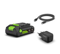 Greenworks POWERALL 24V Kit de Démarrage Batterie USB-C 2Ah + Chargeur 30W