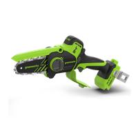 Greenworks 24V 10cm Mini Tronconneuse a Batterie, Scie à Chaîne à Batterie Sans Balais avec Système d'Huile Automatique, Vitesse de Coupe 7,8 m/s, Scie Électrique pour Branches d'Arbres, Seul l'Outil