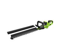 Greenworks Taille-Haies 24V 66 cm, Moteur Brushless, Lame Double Action 30 mm, Poignée Rotative 180°, Hedge Sweeper, Outil Seul HT6602RA1
