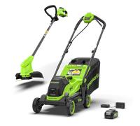 Greenworks POWERALL 24V Tondeuse 33cm + Coupe-bordure 25cm Gen. II Kit