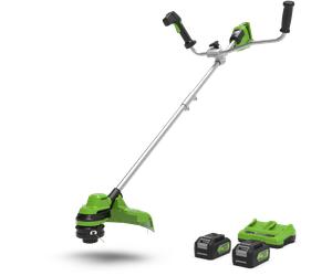 Greenworks POWERALL 48V (24V x 2) Débroussailleuse à guidon double 38cm - 2x Batteries 4Ah