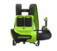 Greenworks POWERALL 48V (24V x 2) Souffleur à dos 297 km/h - 2x Batteries 8Ah