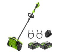 Greenworks POWERALL 48V (24V x 2) Souffleuse à neige - 2x Batteries 4Ah