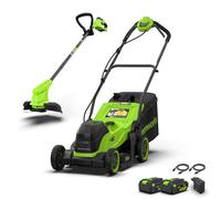 Greenworks POWERALL 48V (24V x 2) Tondeuse 36cm + 24V Coupe-bordure 25cm Gen. II Kit