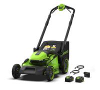 Greenworks POWERALL 48V (24V x 2) Tondeuse 51cm Autotractée - 2x Batteries 6Ah