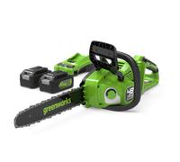 Greenworks POWERALL 48V (24V x 2) Tronçonneuse 36cm - 2x Batteries 4Ah