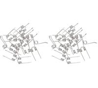 Greenworks Rouleau porte-lames de rechange ASC-SC-GW (convient aux scarificateurs à batterie GD40SC36 et GD48SC36) (Lot de 2)