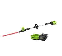Taille-haies sur perche Brushless 51cm 60V GREENWORKS - Sans batterie ni chargeur - GD60PHT51
