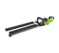 Greenworks Taille-Haies 24V 66 cm, Moteur Brushless, Lame Double Action 30 mm, Poignée Rotative 180°, Hedge Sweeper, Outil Seul HT6602RA1