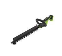 Greenworks Taille-Haies sans Fil 24V 56 cm, Moteur brushless, Lame Double Action 28 mm, Hedge Sweeper intégré, poignée Ergonomique, sans Batterie HT2202DA1