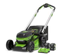 Greenworks Tondeuse à gazon 24V+24V SP 46cm avec 4x 4Ah Batteries
