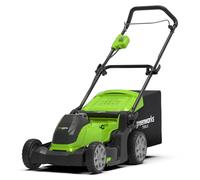 Greenworks tondeuse électrique g40lm41k4 - 40 v - 41 cm - 1 batterie 4 ah + 1 chargeur - vert