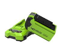 Greenworks Tools Batterie 40V 2,5Ah G40B25 et chargeur universel G40UC (Li-Ion 40V 2,5Ah sortie 80W/2A adapté à tous les outils et batteries de la série 40V Greenworks)