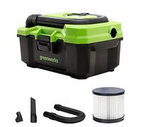 Greenworks Tools G24WDV 01-000004700407, 24V Wet/Dry Shop Vacuum, Green,Grey,Black