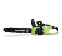 Greenworks Tronçonneuse sans fil GD40CS40 (Li-Ion 40 V Longueur Guide-Chaîne 16 Pouces (40cm), Vitesse de Chaîne 11 m/s Moteur brushless SANS Batterie 40V et Chargeur)