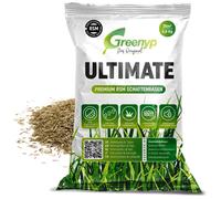 Greenyp Ultimate I Premium RSM gazon d'ombre avec 100% de graminées RSM I 0,8 kg pour 35m² I réensemencement graines de gazon Graines de gazon Graines de gazon pour les endroits ombragés