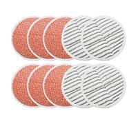 GreeSuit Lot de 10 Tampons de Rechange Compatibles avec Bissell Spinwave 2124, 2039, 2307, 2039A Série, 6 tampons de récurage Lourds, 4 tampons de récurage