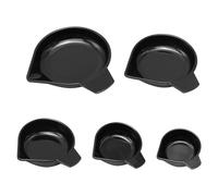 Greethga 5 tailles de poêles à poussière de pesage, bec en plastique, assiettes de pesage en plastique pour peser des liquides, des poudres et des pierres précieuses.