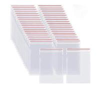 Greethga 500 PièCes SéRies 10X15 Cm de Fermeture à GlissièRe Refermables Auto-Scellant en Plastique Transparent Sac Emballage de Stockage des Aliments Sous Vide Sac Frais