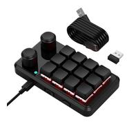 Greethga Bouton Clavier RGB Clavier de Mécanique Hotswap Macropad Programmation Macro 2.4G Personnalisé Noir