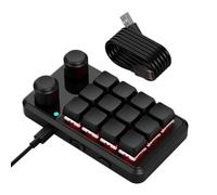 Greethga Bouton Clavier RGB Clavier de Mécanique Hotswap Macropad Programmation Macro Personnalisé Noir