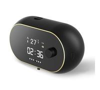 Greethga Distributeur de savon automatique mural rechargeable à affichage LED Distributeur de savon gel pour cuisine salle de bain Noir