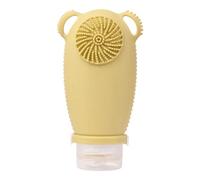 Greethga Flacon de Voyage en Silicone avec Brosse Nettoyante pour le pour Shampoing et Lotion, D