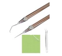 Greethga Outils de désherbage à LED pour vinyle avec lumière avec goupille et crochet pour enlever la petite grille de papier vinyle, tapis de coupe adhésif, facile à utiliser