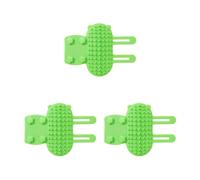 Greethga Peigne de massage pour animaux domestiques - Brosse de toilettage pour chaton - Auto-nettoyant - Griffoir d'angle pour chat B