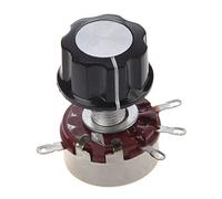 Greethga Potentiomètre de rechange 6 mm de diamètre 470 K Ohm 2 W avec bouton